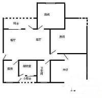 口岸住宅小区3室2厅1卫71㎡户型图