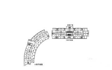 (待售)财富广场1房户型户型图