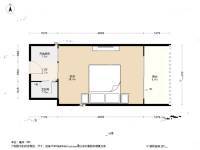 合正锦湖魅力城1室0厅1卫34.4㎡户型图