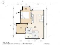 凤凰印象2室1厅1卫62㎡户型图
