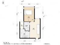 凤凰印象1室1厅1卫43.7㎡户型图