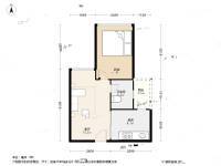 凤凰印象1室1厅1卫43㎡户型图