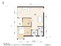 双城世纪2室1厅1卫70㎡户型图