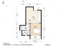 双城世纪1室1厅1卫48㎡户型图