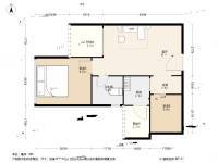 京基东方颐园2室1厅1卫46.1㎡户型图