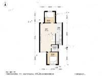 翠薇园2室1厅1卫64㎡户型图