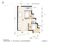 朗晴馨洲2室1厅1卫64.5㎡户型图