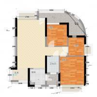 龙园龙凤雅居3室0厅0卫96㎡户型图