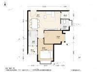 TCL雅馨居2室1厅1卫57.2㎡户型图