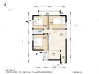 天井湖3室2厅1卫89㎡户型图