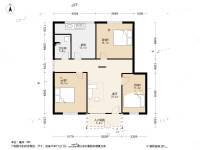 天井湖3室1厅1卫90.3㎡户型图