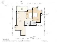 佳兆业可园二期2室1厅1卫69.7㎡户型图