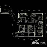 i派龙城3室2厅2卫100.6㎡户型图