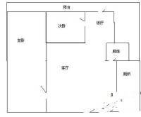 i派龙城2室2厅1卫52㎡户型图