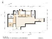 泽洋园3室1厅2卫88.4㎡户型图