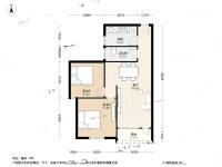 景贝北小区2室1厅1卫73.3㎡户型图