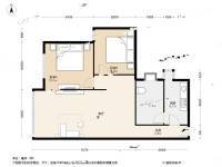 景贝北小区2室1厅1卫71.6㎡户型图