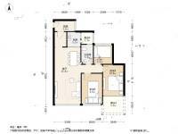 万科第五园景台3室1厅1卫85㎡户型图