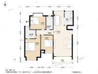 风临四季花园3室1厅2卫105㎡户型图