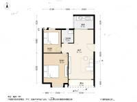 加洲花园2室1厅1卫58.1㎡户型图