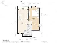 加洲花园2室1厅1卫59.1㎡户型图