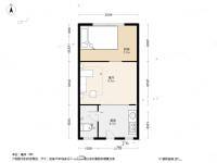 莲塘D小区1室1厅1卫30.7㎡户型图