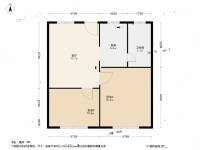 莲塘D小区2室1厅1卫62.5㎡户型图