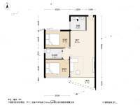 碧湖花园(龙岗)2室1厅1卫73.9㎡户型图