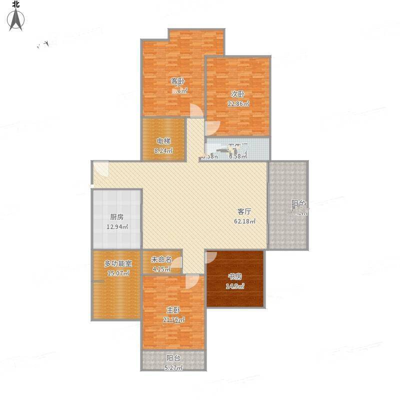 棕榈湾海景花园4室0厅0卫284㎡户型图