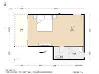 西湖苑1室0厅1卫41.3㎡户型图