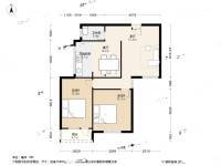 新秀村2室2厅1卫68.4㎡户型图