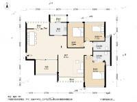 风临印象4室1厅2卫110㎡户型图