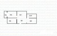 两亩地港务局宿舍2室2厅1卫60㎡户型图