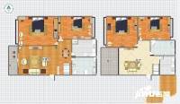 夏家桥118号3室3厅1卫183㎡户型图