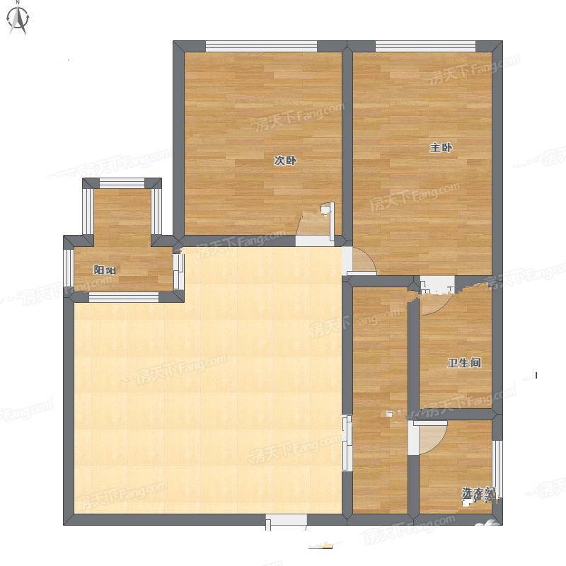 雅戈尔雅客公馆2室1厅0卫95㎡户型图