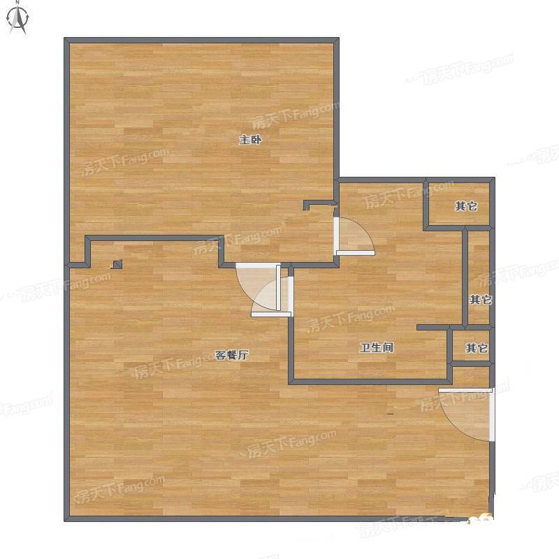 环球188公寓1室1厅0卫82㎡户型图