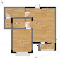 吴淞新村1室1厅0卫46㎡户型图