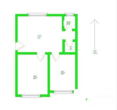 塘南新村2室1厅1卫130㎡户型图