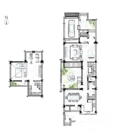 水墨江南4室3厅4卫253㎡户型图