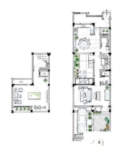 水墨江南4室3厅4卫255㎡户型图