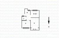 养蚕里新村3室1厅1卫64㎡户型图