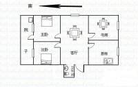 南门东二路小区3室1厅1卫83㎡户型图