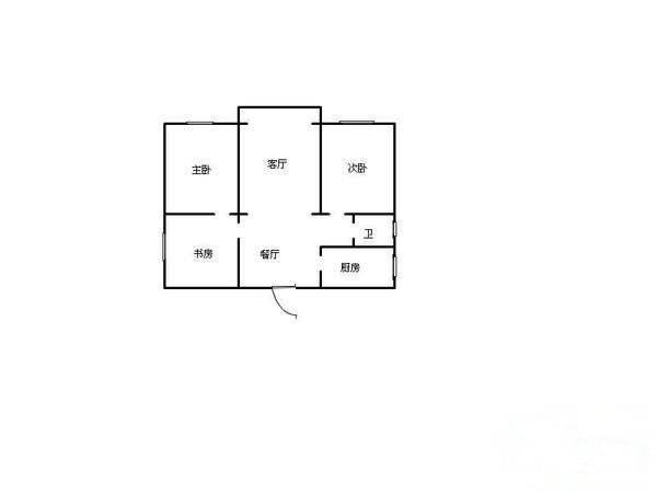 龙港新村3室2厅1卫93㎡户型图