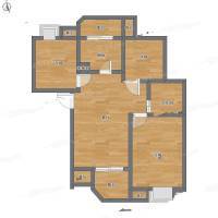 地园新村3室1厅0卫98㎡户型图