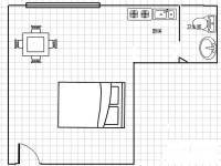 玉成家园1室1厅1卫50㎡户型图