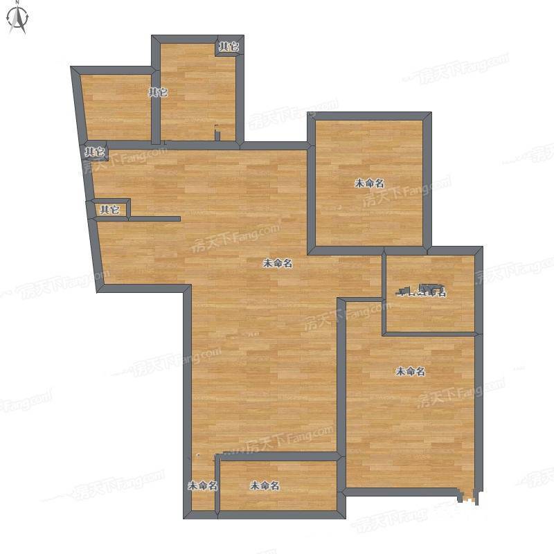 翡翠国际社区2室1厅0卫102㎡户型图