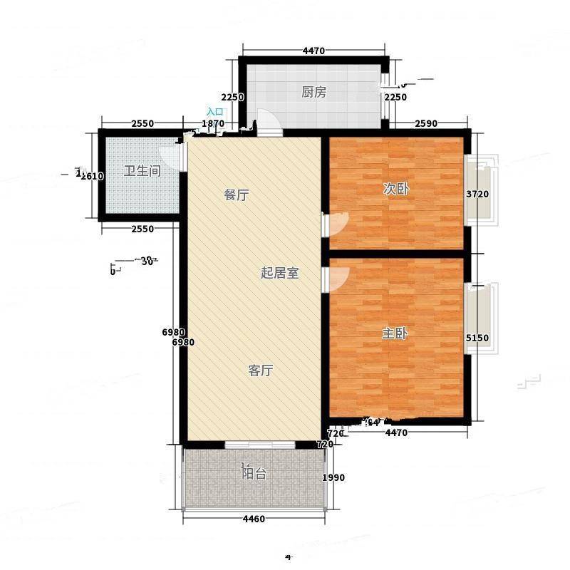 华城大厦2室0厅0卫108㎡户型图