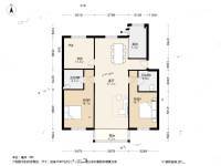 福星小区3室2厅2卫130㎡户型图