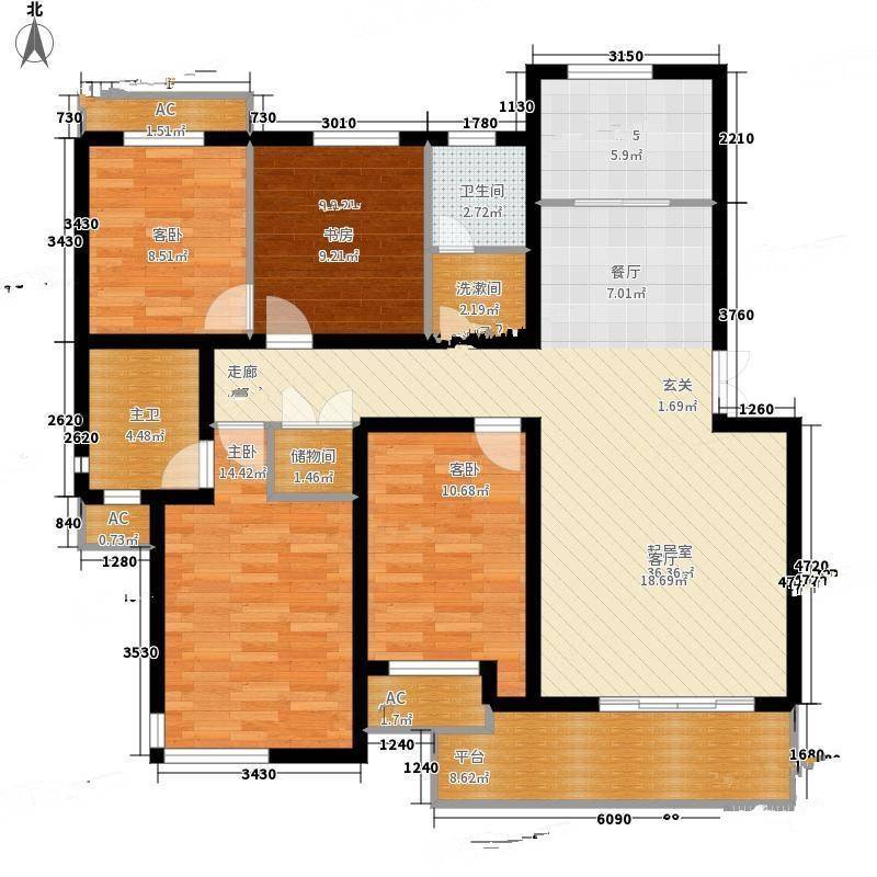 伍子胥弄4室0厅0卫156㎡户型图