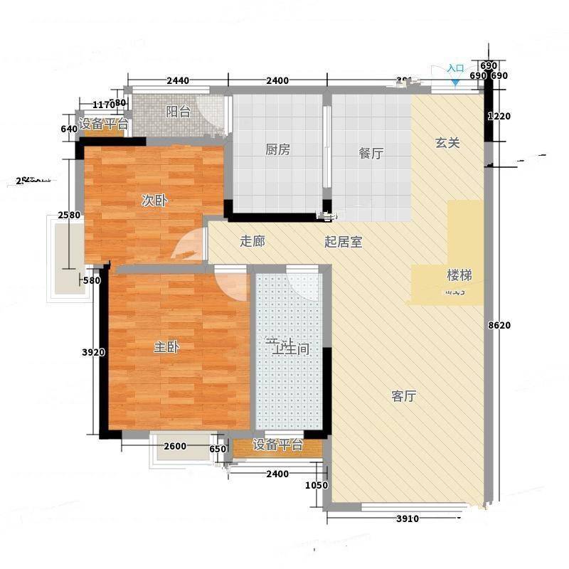 保兴里2室0厅0卫80㎡户型图